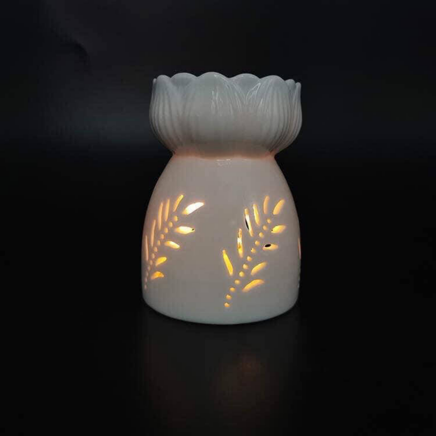 Tea Light Warmer - Leaf Print